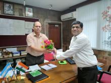 Sh. Manoj Kumar Singh, CGM NTPC with Principal Sh. R. S. Sarang